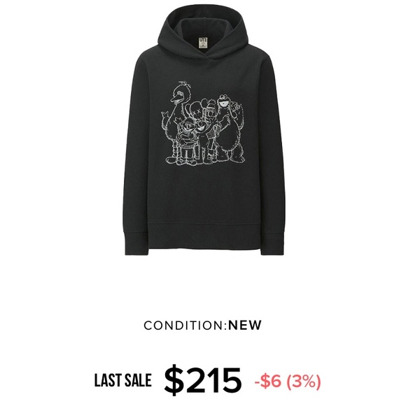 KAWS X UNIQLO HOODIE BWT - Picture 1 of 1